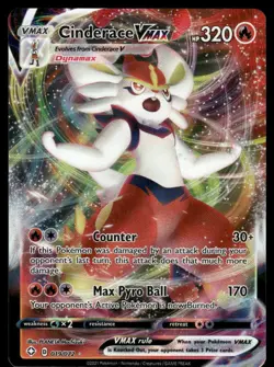 Pokemon Cards Cinderace VMAX 019/072 Shining Fates Holo Rare VMAX NM - Image 1