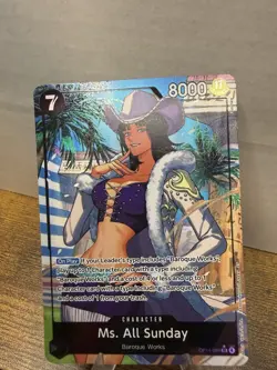 Bandai One Piece Card Game Ms. All Sunday Character - Alternate Art - Image 4