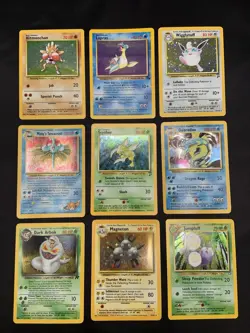 Vintage Pokemon Cards Holo Rare Lot WOTC Era Only Bundle MP/HP - Image 1