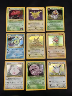 Vintage Pokemon Cards Rare Holo Lot Gym Heroes, Team Rocket, Fossil WOTC MP/HP - Image 1