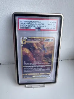 Pokemon TCG: Origin Forme Dialga Vstar GG68/GG70 - Crown Zenith, PSA 10 GEM MINT - Image 1