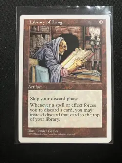 MTG - Library of Leng - Revised Artifact Uncommon - Image 1