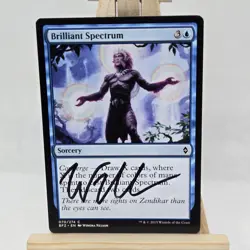 SIGNED MtG Brilliant Spectrum BFZ 70/274 LP Winona Nelson Light Play - Image 2