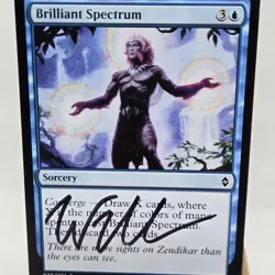 SIGNED MtG Brilliant Spectrum BFZ 70/274 LP Winona Nelson Light Play - Image 4