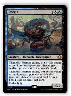 Deceit 212 Lorwyn Eclipsed Normal NM - Image 1