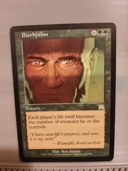 MTG Biorhythm - Onslaught Regular Rare #247 - Image 1