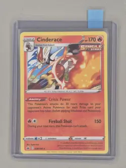 Pokemon TCG Cinderace 028/198 Card Sword & Shield Chilling Reign Non-Holo Mint - Image 2