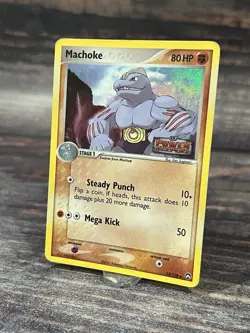 Machoke 33/108 Reverse Holo Uncommon EX Power Keepers Stamped HP - Image 3