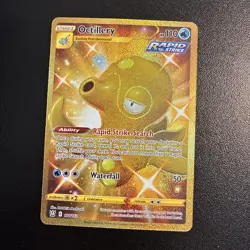 Pokemon TCG Gold Octillery Full Art Secret Rare 178/163 Battle Styles NM - Image 1