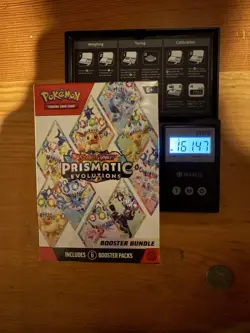 Pokemon TCG-HEAVY 161.46 gram Prismatic Evolutions Booster Bundle New Sealed - Image 1