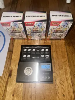 Prismatic Evolutions Booster Bundle HEAVY Lot of 3 Pokemon TCG Possible God Pack - Image 2