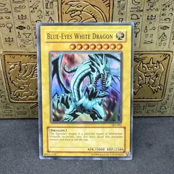 Yugioh Blue-Eyes White Dragon SKE-001 Super Rare NM - Image 1
