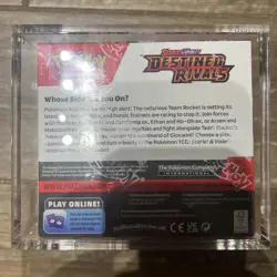 Destined Rivals Booster Box 36 Packs Factory Sealed + Acrylic Case Pokemon TCG - Image 4