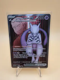 Team Rockets Mewtwo EX 213/182 Pokemon Destined Rivals TCG Mint/NM - Image 1