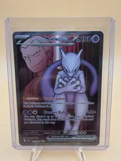 Team Rockets Mewtwo EX 213/182 Pokemon Destined Rivals TCG Mint/NM - Image 5