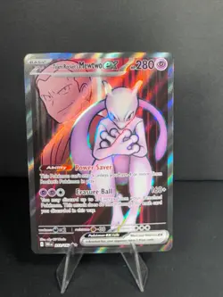 Pokemon TCG Team Rockets Mewtwo EX 213/182 Ultra Rare Destined Rivals NM/M - Image 1