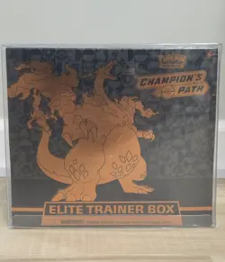 Pokemon TCG Sword & Shield CHAMPION'S PATH Elite Trainer Box Sealed + Protecor - Image 1
