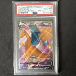 Pokemon Charizard V #SWSH50 - Sword & Shield Champions Path ETB Promo PSA 10 - Image 1