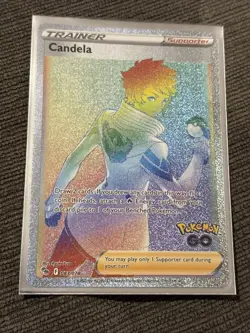 Candela 083/078 Pokemon TCG 2022 Secret Rare Rainbow Holo Pokemon GO Near Mint - Image 1