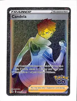 Pokemon TCG Pokemon GO Secret Rare Trainer Candela 083/078 NM/M - Image 1