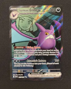 Pokemon TCG Team Rocket’s Crobat ex 217/182 SV10: Destined Rivals Ultra Rare NM - Image 1