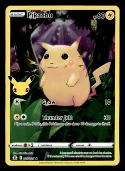 Pikachu Holo Rare Celebrations 005/025 MP Pokemon TCG - Image 1