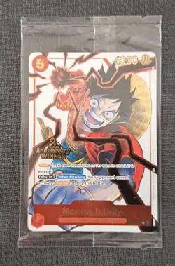 One Piece TCG 3rd Anniversary Winner Pack Complete ENG Monkey.D.Luffy ST01-012 - Image 1