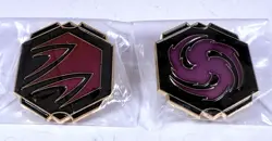 Disney Lorcana Whispers In The Well League Promo Ink Pins (Ruby & Amethyst) - Image 1