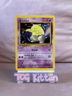 Drowzee 49/102 Base Set - Common - Pokemon TCG - WOTC - LP/MP - TCGKITTEN - Image 1