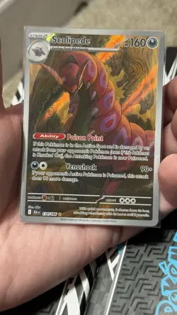 Pokemon TCG - Scolipede 134/086 (Black Bolt - Illustration Rare) Pack Fresh NM! - Image 1