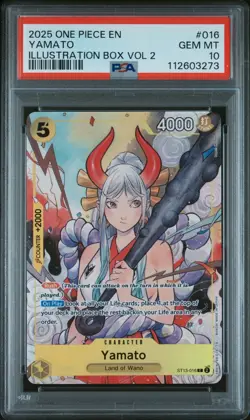 PSA 10 YAMATO ST13-016 2025 One Piece Promos Illustration Box VOL 2 #016 - Image 1