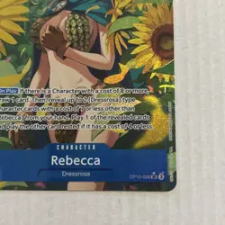 One Piece TCG Royal Blood OP-10 - Rebecca SR Alt Art Parallel OP10-058 - Image 2