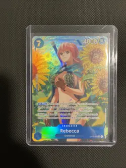 One Piece TCG Royal Blood OP-10 - Rebecca SR Alt Art Parallel OP10-058 - Image 1