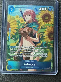 One Piece TCG Royal Blood OP-10 - Rebecca SR Alt Art Parallel OP10-058 - Image 1