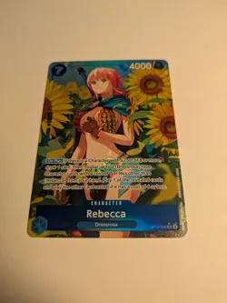 One Piece TCG Royal Blood OP-10 - Rebecca SR Alt Art Parallel OP10-058 - Image 2