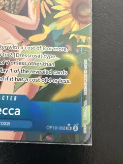 One Piece TCG Rebecca SR Alt Art Parallel OP10-058 Royal Blood OP-10 NM Blue - Image 2