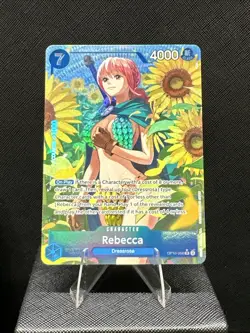 One Piece TCG Royal Blood OP-10 - Rebecca SR Alt Art Parallel OP10-058 - Image 1