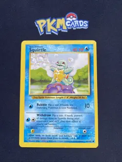 Pokemon TCG Squirtle Base Set 63/102 Regular MP. - Image 1