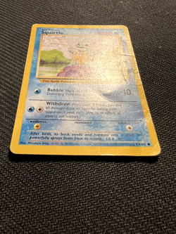 Pokemon TCG Squirtle Base Set 63/102 Regular 1999-2000 Wizards Base Set MP/HP - Image 2
