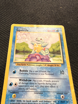 Pokemon TCG Squirtle Base Set 63/102 Regular 1999-2000 Wizards Base Set MP/HP - Image 3