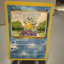 Pokemon TCG Squirtle Base Set, Common Vintage 1999 63/102 LP/MP - Image 1