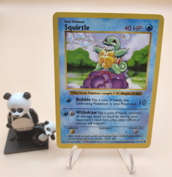 Squirtle 63/102 Base Set Common Regular Shadowless 1999 WOTC Pokemon TCG MP - Image 1