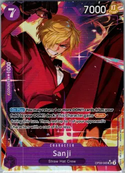 Sanji (Alt Art) OP09-065 English Emperors in the New World - One Piece Card - NM - Image 1