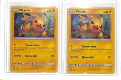 (2) Lot 2017 Pokemon Shining Legends Pikachu Holo Black Star Promo BSP #SM76 - Image 1