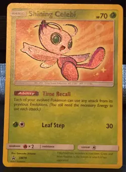 Pokemon TCG Shining Celebi SM79 Sun & Moon Black Star Promo Holo - Image 4