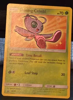 Pokemon TCG Shining Celebi SM79 Sun & Moon Black Star Promo Holo - Image 5