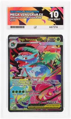 Pokemon Tcg Mega Venusaur Ex Mega Evolutions 177/132 Ace Grade 10 perfect subs - Image 1