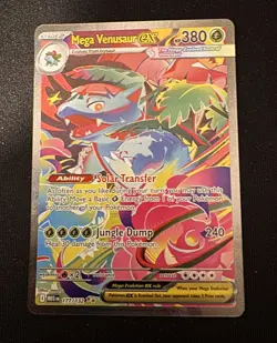 Pokemon TCG Mega Venusaur EX SIR 177/132 Mega Evolutions - Pack Fresh Card - Image 1