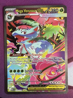Pokemon TCG Mega Venusaur EX SIR 177/132 Mega Evolutions - Pack Fresh Card - Image 1