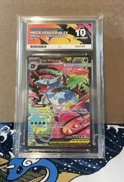 Pokemon TCG Mega Venusaur Ex Mega Evolutions 177/132 ✅ Ace 10 Perfect Subgrades - Image 1